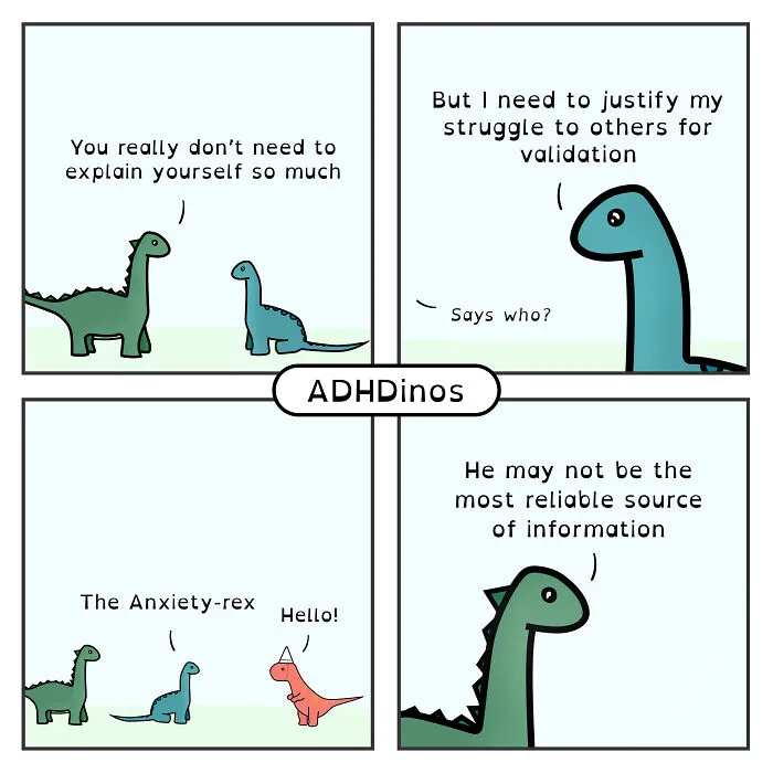 “ADHDinos”: My Webcomic About The Daily Struggles I Experience With ADHD (23 New Pics)