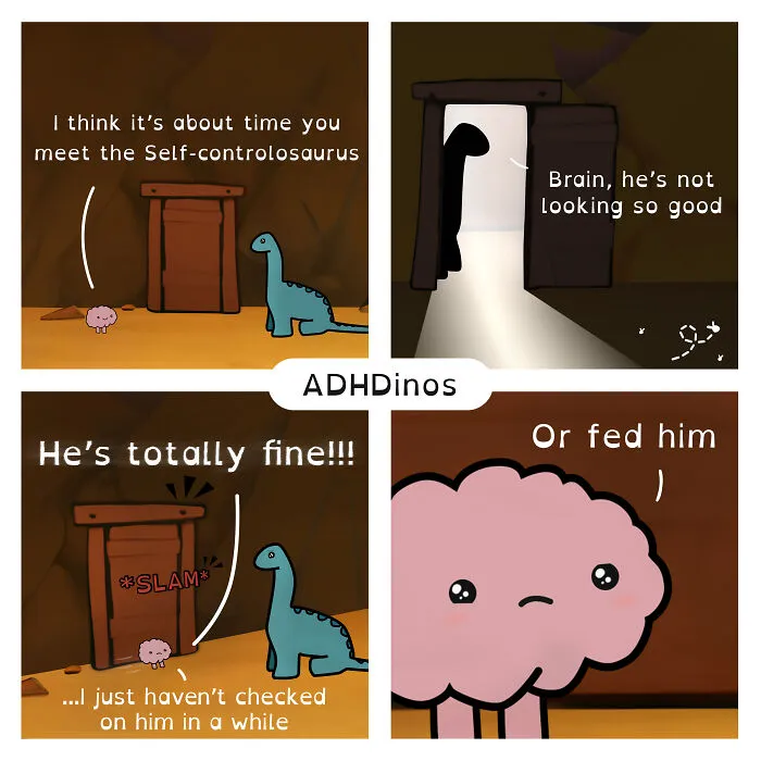 “ADHDinos”: My Webcomic About The Daily Struggles I Experience With ADHD (23 New Pics)
