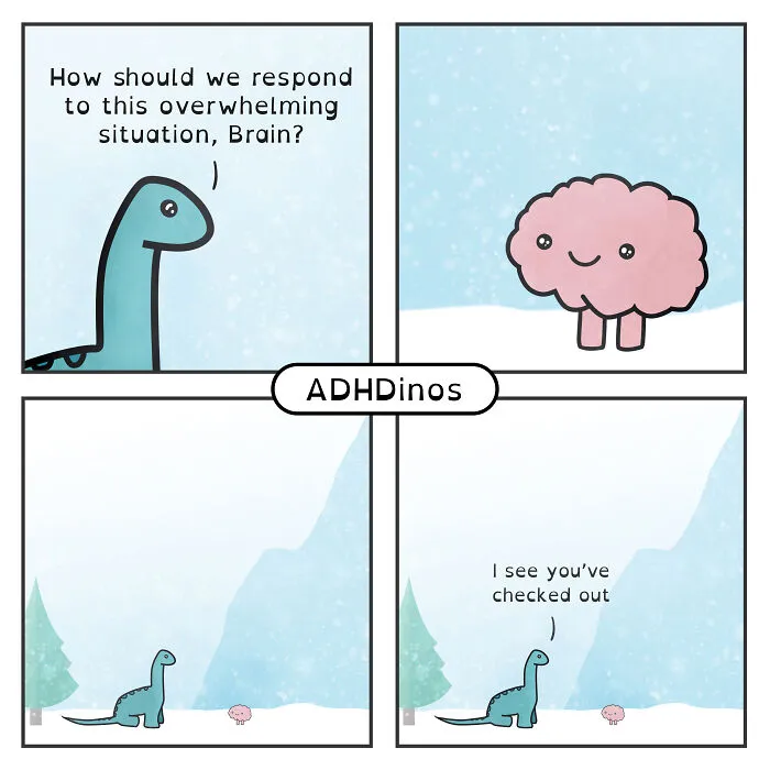 “ADHDinos”: My Webcomic About The Daily Struggles I Experience With ADHD (23 New Pics)