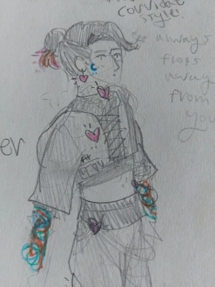 My Most Recent Sketch Of An Oc That Doesn't Suck Massively