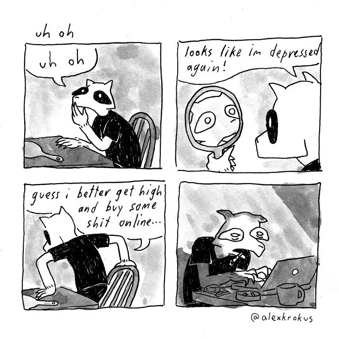 This Millennial Artist Creates Ironic Comics Referencing Modern Society (35 Pics)