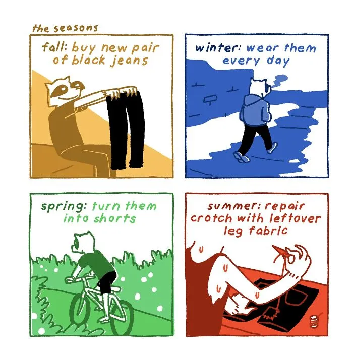 This Millennial Artist Creates Ironic Comics Referencing Modern Society (35 Pics)