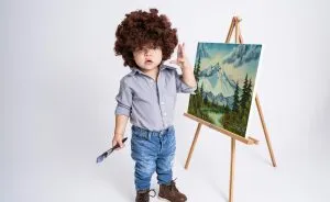 I Took Photos Of My Little Bob Ross