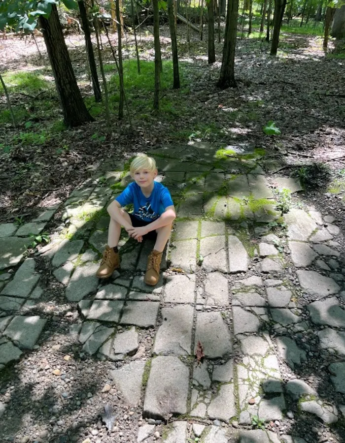 Found This Random Peice Of Paved Road About 8 Miles In The Woods