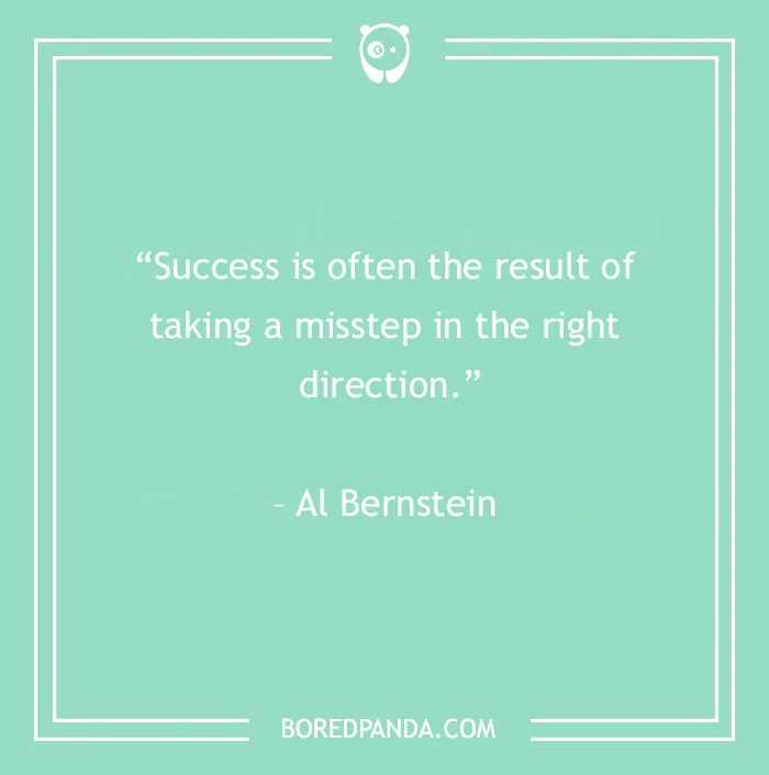 quote about misstep in the right direction