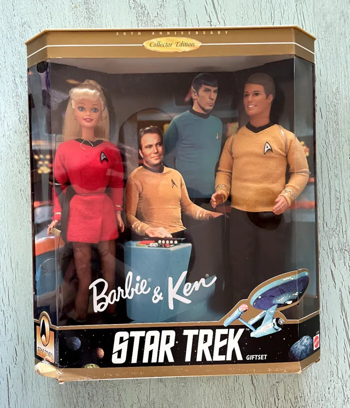 Barbie And Ken Star Trek 1996 30th Anniversary Dolls Gift Set