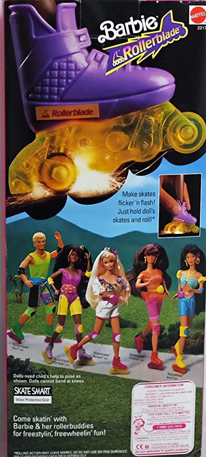 Rollerblade Barbie Flicker N’ Flash Actually Created Sparks And Got Recalled. I Loved Playing With Her And Will Remember The Smell From The Skates