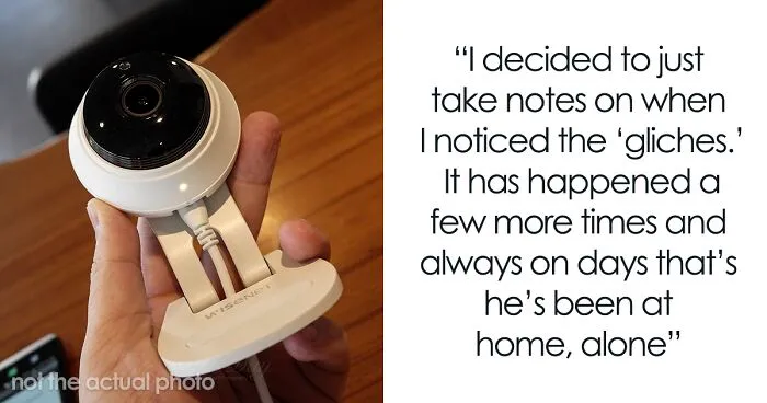 Woman Gets Suspicious After Noticing Cameras Are Glitching Only When Husband’s Home Alone