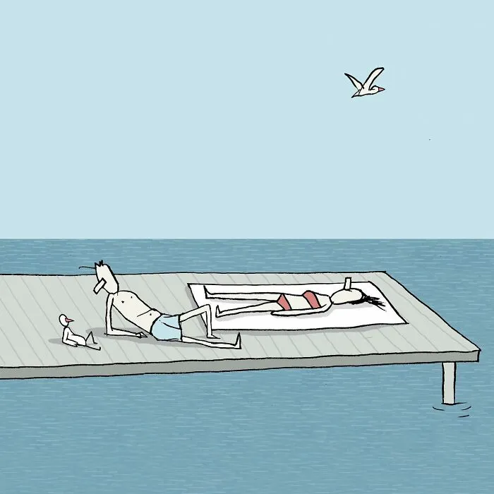 This Tel Aviv-Based Artist Creates Wordless Thought-Provoking Illustrations, Here Are 30 Of The Newest Ones
