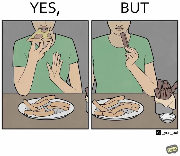 “Yes, But”: 35 New Illustrations By Anton Gudim That Depict Our Society’s Contradictions