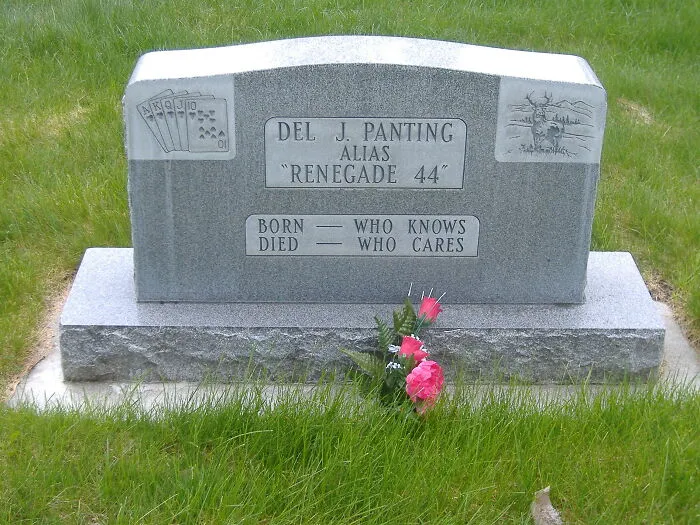 Grave Marker In The Vicinity Of Sun Valley, Idaho
