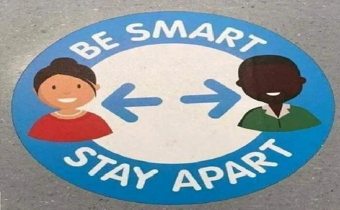 Ad For Keeping Distance In Public Spaces During Covid; Inclusion Attempt Gone Wrong