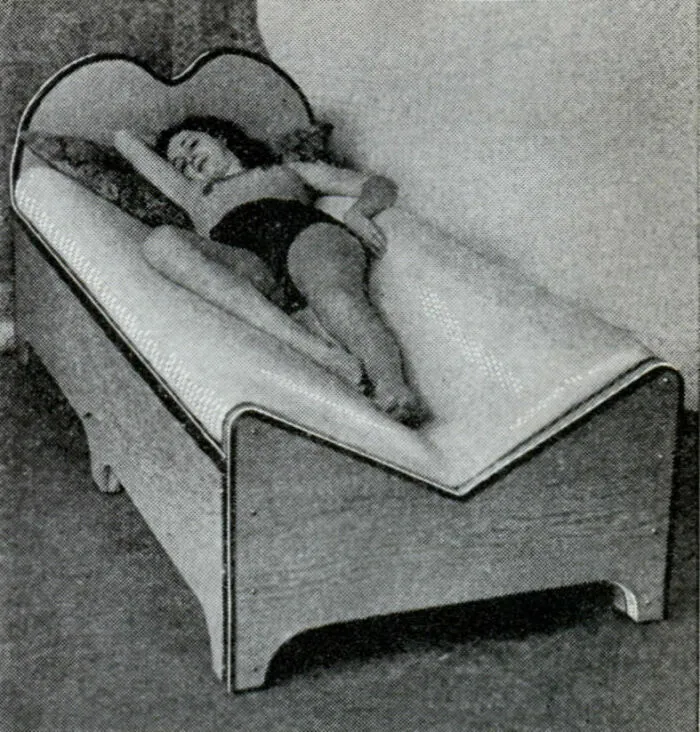 A V-Shaped Bed Invented In 1932, Supporting The Body Perfectly At Every Point And Thus Promotes Better Rest