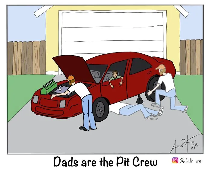 “Dads Are”: I Illustrate The Average Experience Of Being A Dad (35 Pics)