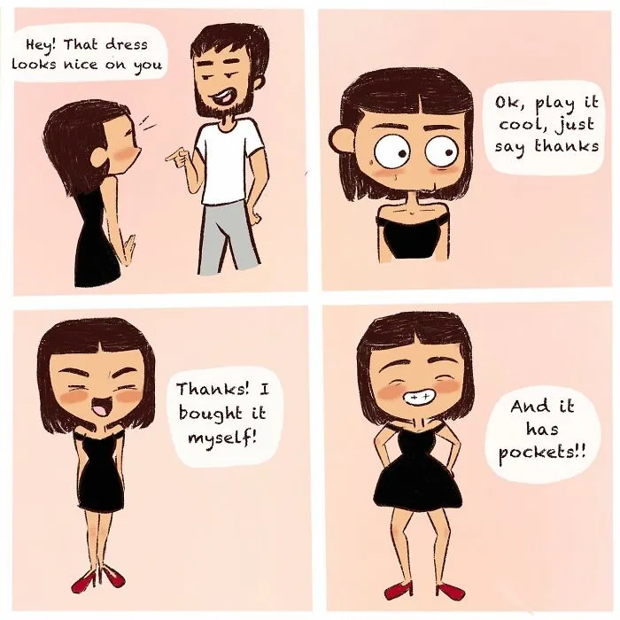 35 Comics By This Artist That Capture Daily Issues Most Girls Experience
