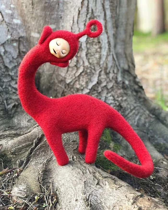 From Discarded Dolls To Creepy Delights: 43 Creatures That I Brought To Life Through Needle Felting