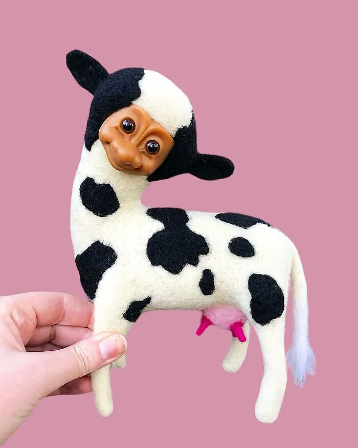 From Discarded Dolls To Creepy Delights: 43 Creatures That I Brought To Life Through Needle Felting