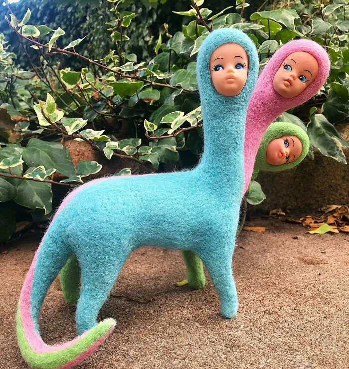 From Discarded Dolls To Creepy Delights: 43 Creatures That I Brought To Life Through Needle Felting
