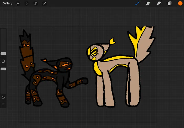 Random Drawing I Made Of Some Of My Characters While Practicing Poses