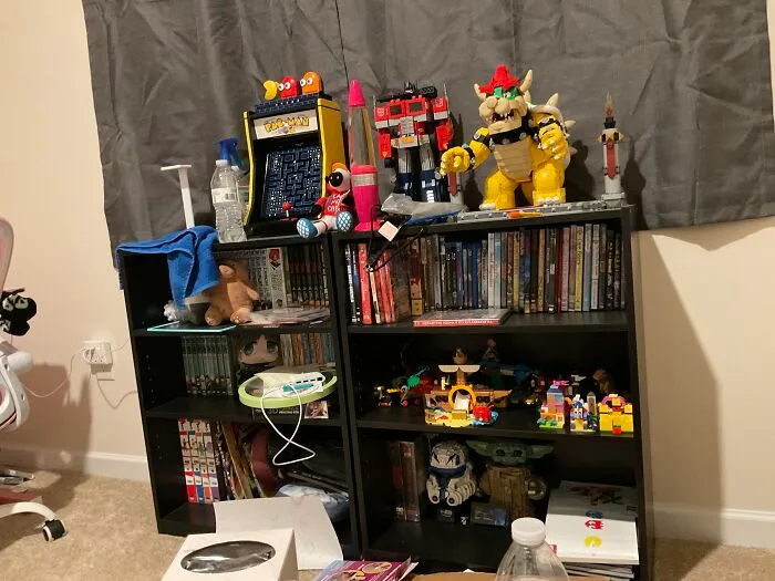 Technically My Books Other Than Manga Are On A Different Shelf, But I Really Wanted To Show Off My Legos