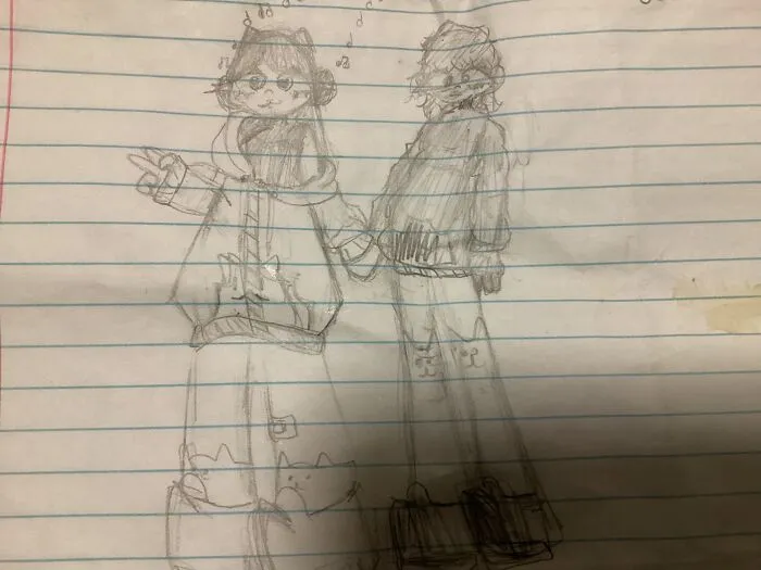 Idk  But Love This Couple I Draw