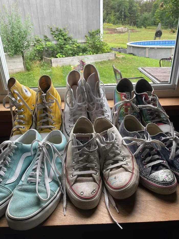 My Shoe Collection!! I Have Some Other Pairs Not In The Picture To :) (The Yellow Ones Are My Favourites Of All Timeee)
