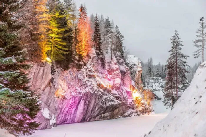 Marble Canyon, Karelia (Finnish Territory Occupied By Russia Since 1940)