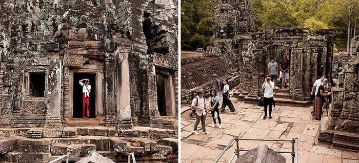 Cambodia, Bayon Temple, Siem Reap, August 24, 2019
