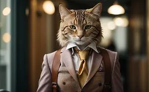 "Paws & Couture": Images Of Cats And Dogs In Unique Styles I Made