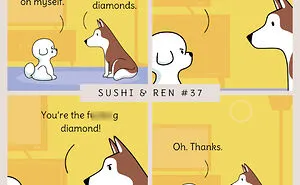 I Created 40 Humorous Comics Featuring A Dog Love Story