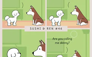 I Created 40 Humorous Comics Featuring A Dog Love Story