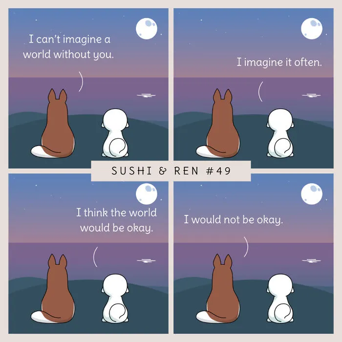 I Created 40 Humorous Comics Featuring A Dog Love Story