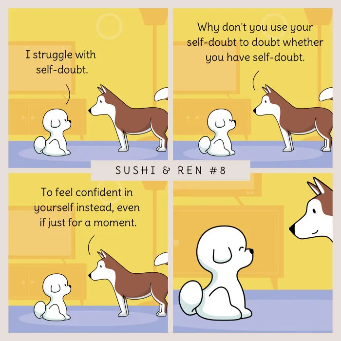I Created 40 Humorous Comics Featuring A Dog Love Story