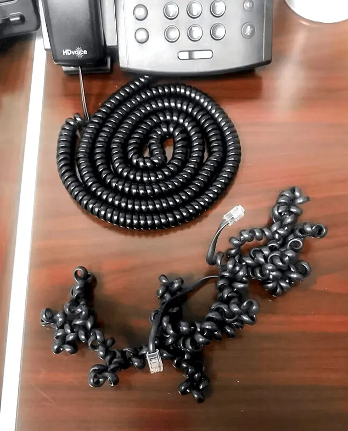 Finally Got A New Phone Cord At Work