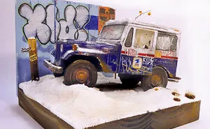 Mini Vintage USPS Truck