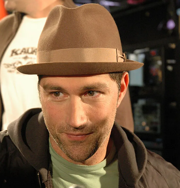 Actor Matthew Fox wearing a fedora, a talent who had an amazing career.