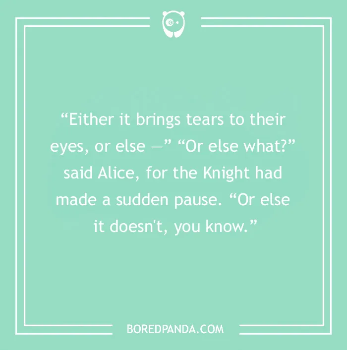 Alice in Wonderland quote on crying