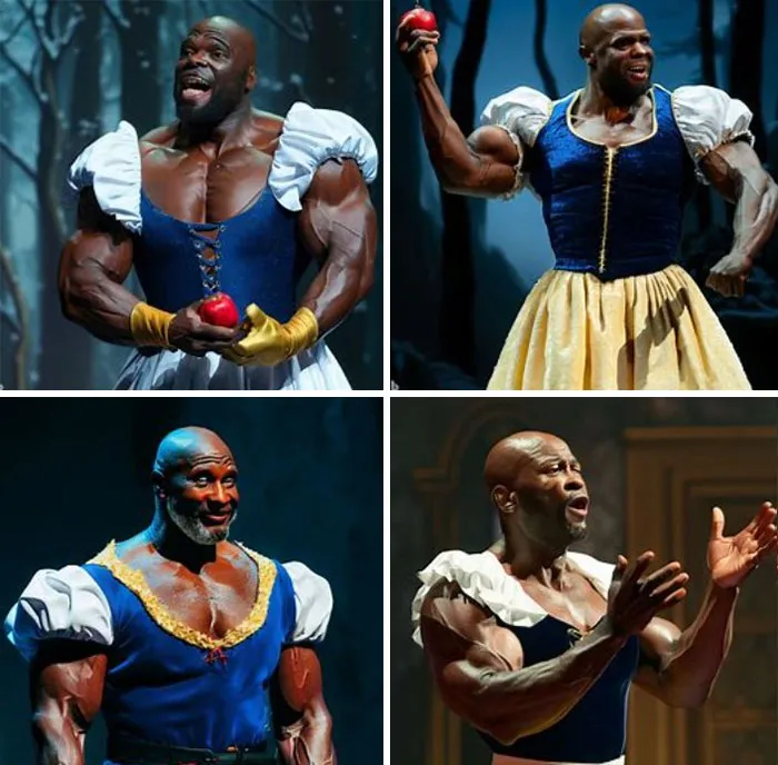 Terry Crews Acting As Snow White