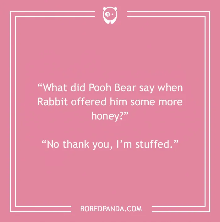 Disney joke on Winnie-the-Pooh 