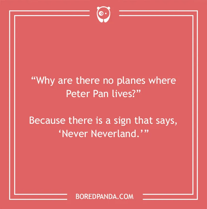 Disney joke on Peter Pan and planes 