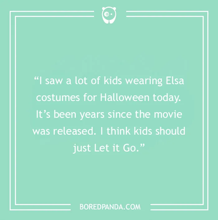 Disney joke on kids wearing Elsa costumes 