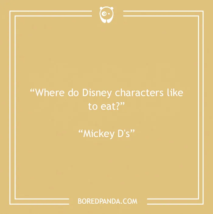 Disney joke on Disney characters eating 