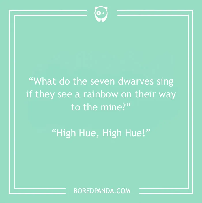 Disney joke on seven seven dwarves
