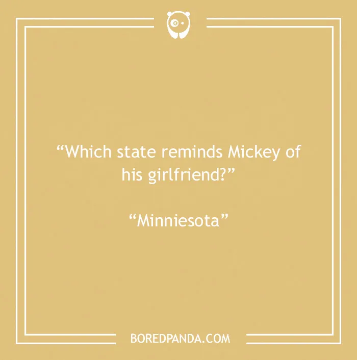 Disney joke on Mickey and his girlfriend 