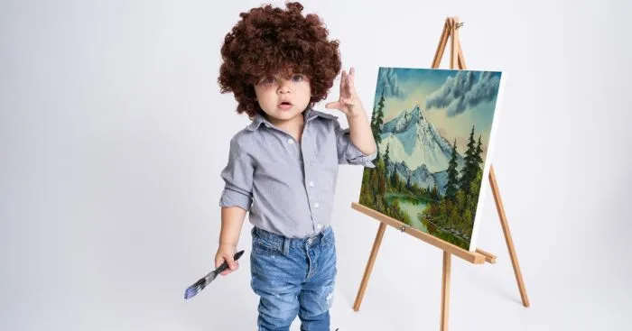 I Took Photos Of My Little Bob Ross