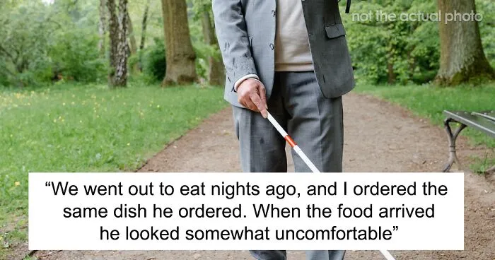 Couple Quarrels After Blind BF Touches GF's Food To Make Sure She Ordered The Same Dish He Did