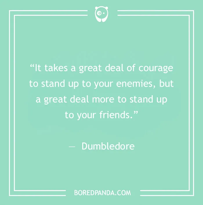 Dumbledore quote on friendship 