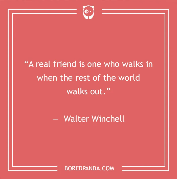 Walter Winchell quote on friendship 