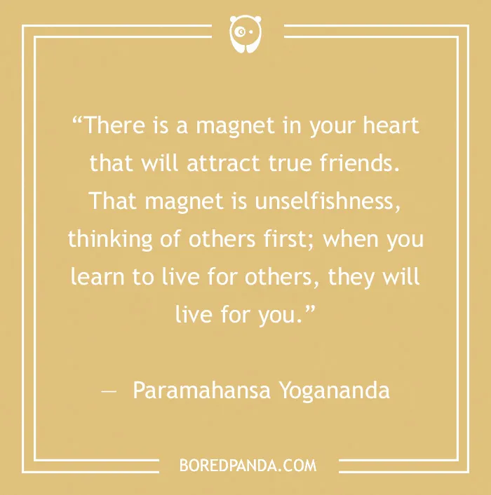 Paramahansa Yogananda quote on friendship 