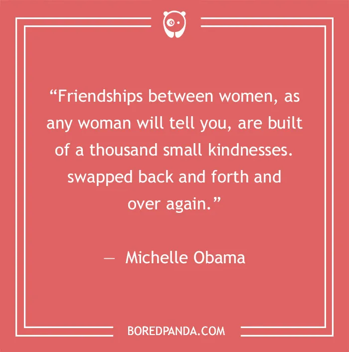 Michelle Obama quote on friendship 